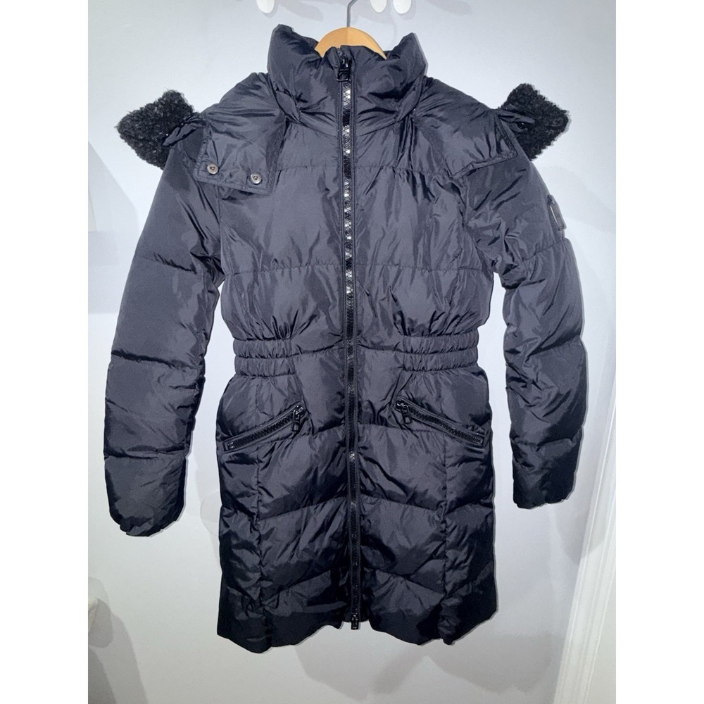 Coach ICON Long Puffer Hooded Warm Coat Jacket‎ Black Size S